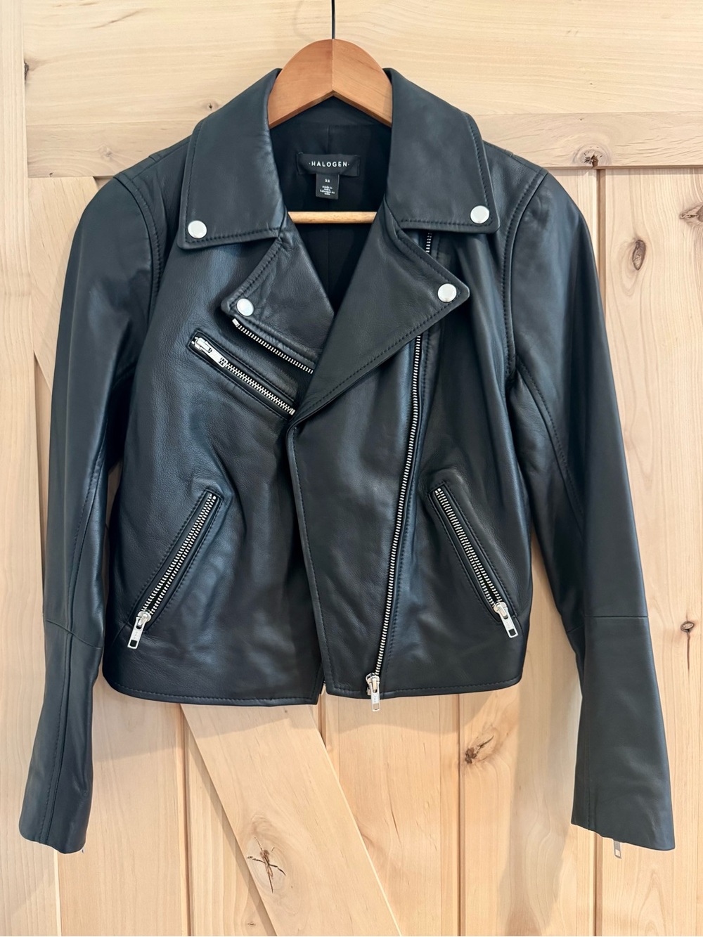 Halogen Leather Jacket